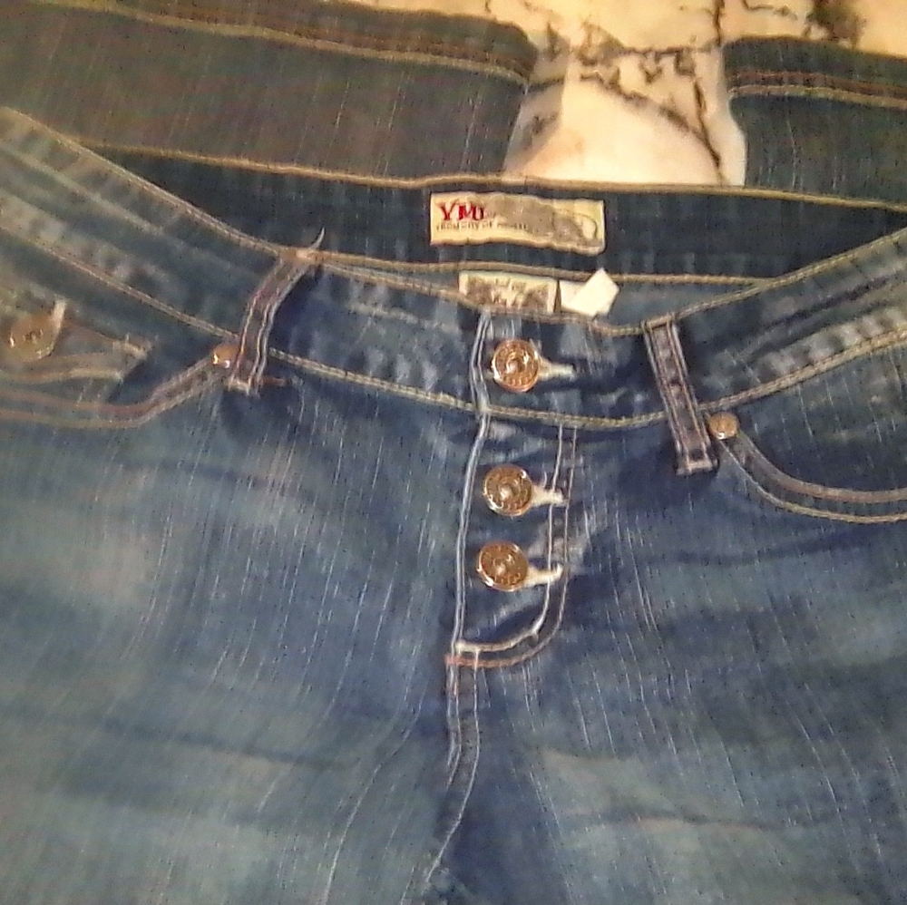 Juniors YMI sz 7 Jeans Wide leg - Picture 2 of 6